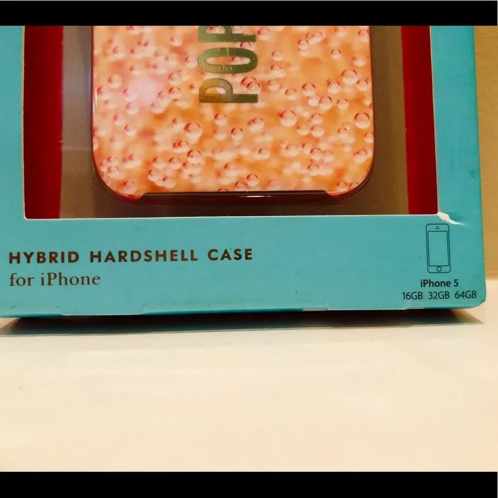 NIB Kate Spade Pink Glittery Phone Case